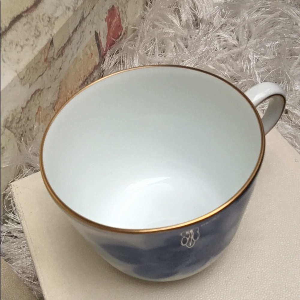 Okura China Fine Porcelain Art Blue Rose Cup Set - Picture 6 of 14
